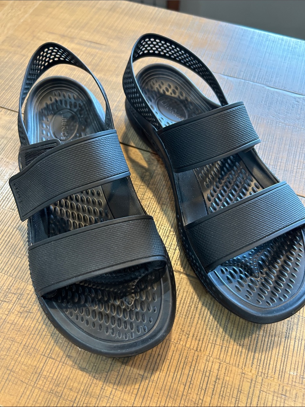 NWOT Crocs Black Sport Sandals Size US 7 - Picture 7 of 7